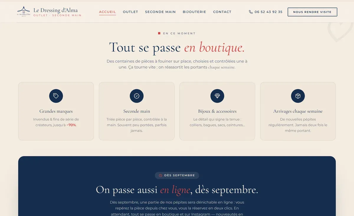 Le Dressing d'Alma : le concept