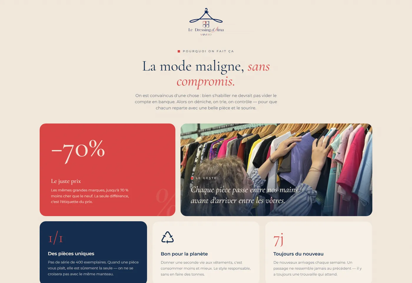 Le Dressing d'Alma : les arguments
