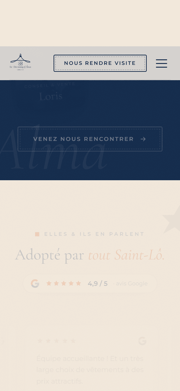 La boutique — Le Dressing d'Alma mobile