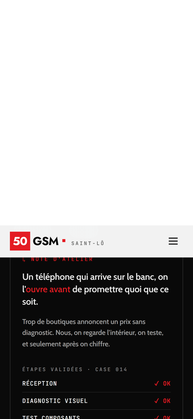 Réparation — 50 GSM mobile