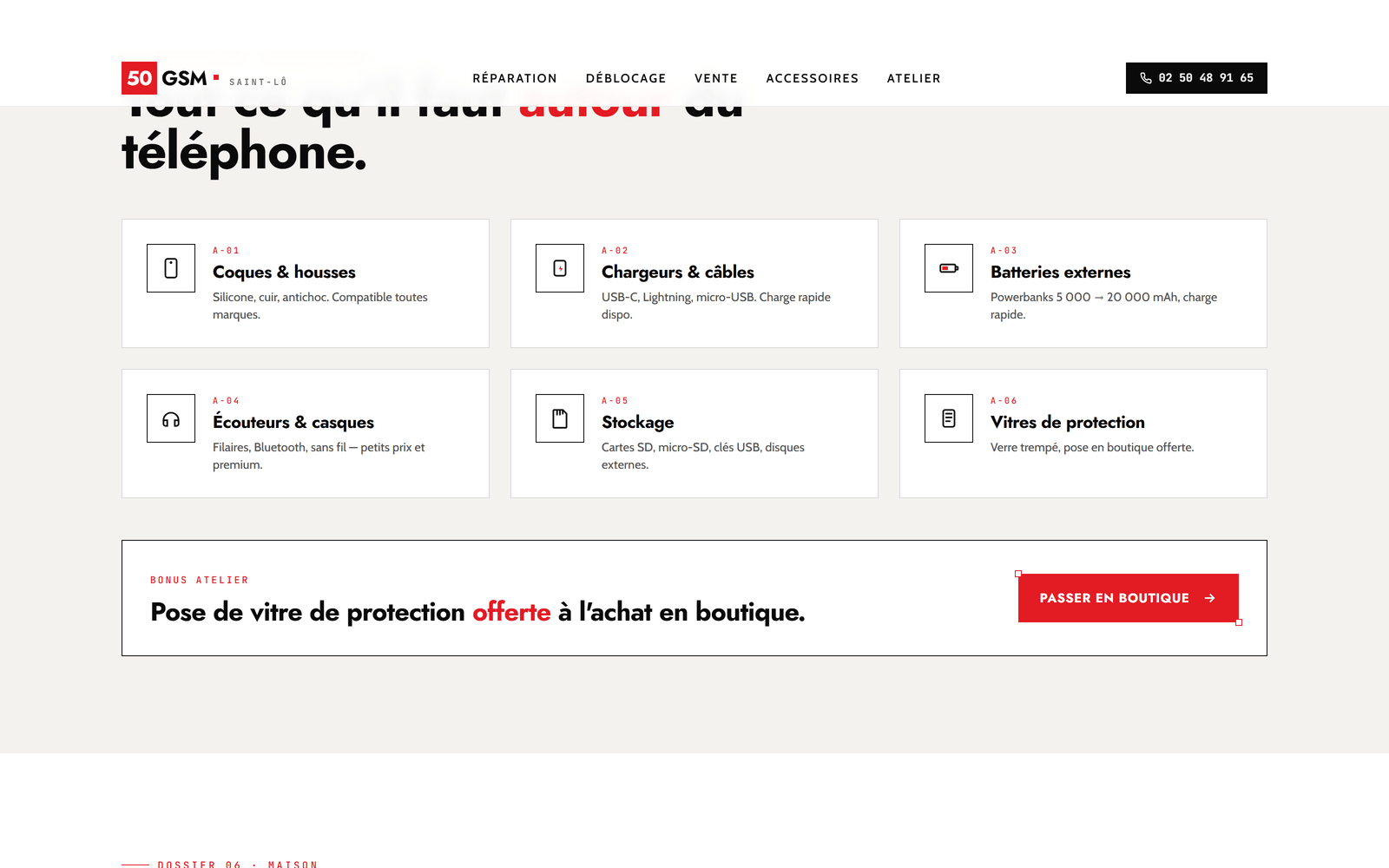 Accessoires & atelier — 50 GSM
