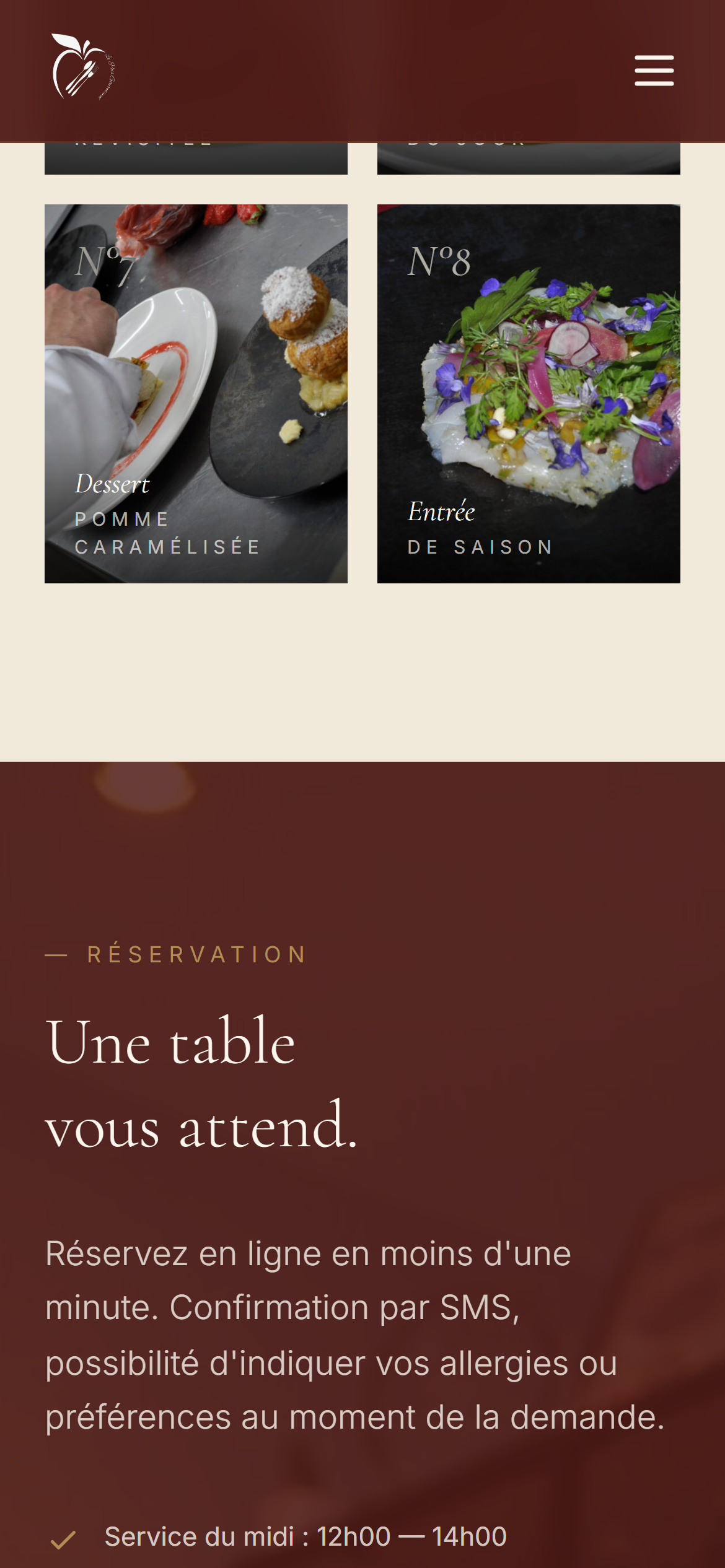 Galerie plats — Le Pois Gourmand mobile