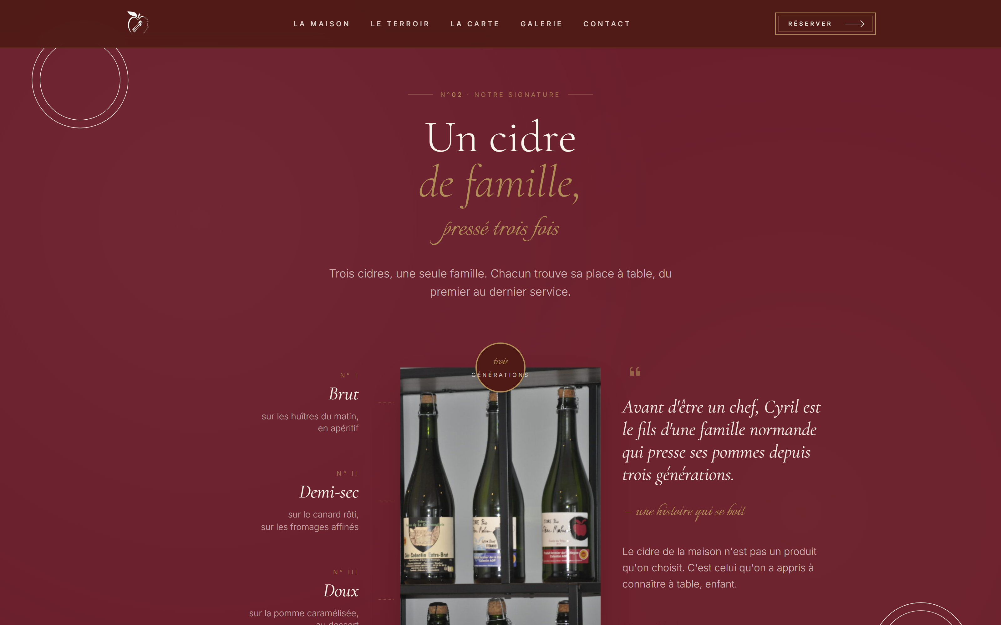 Section Terroir — Le Pois Gourmand