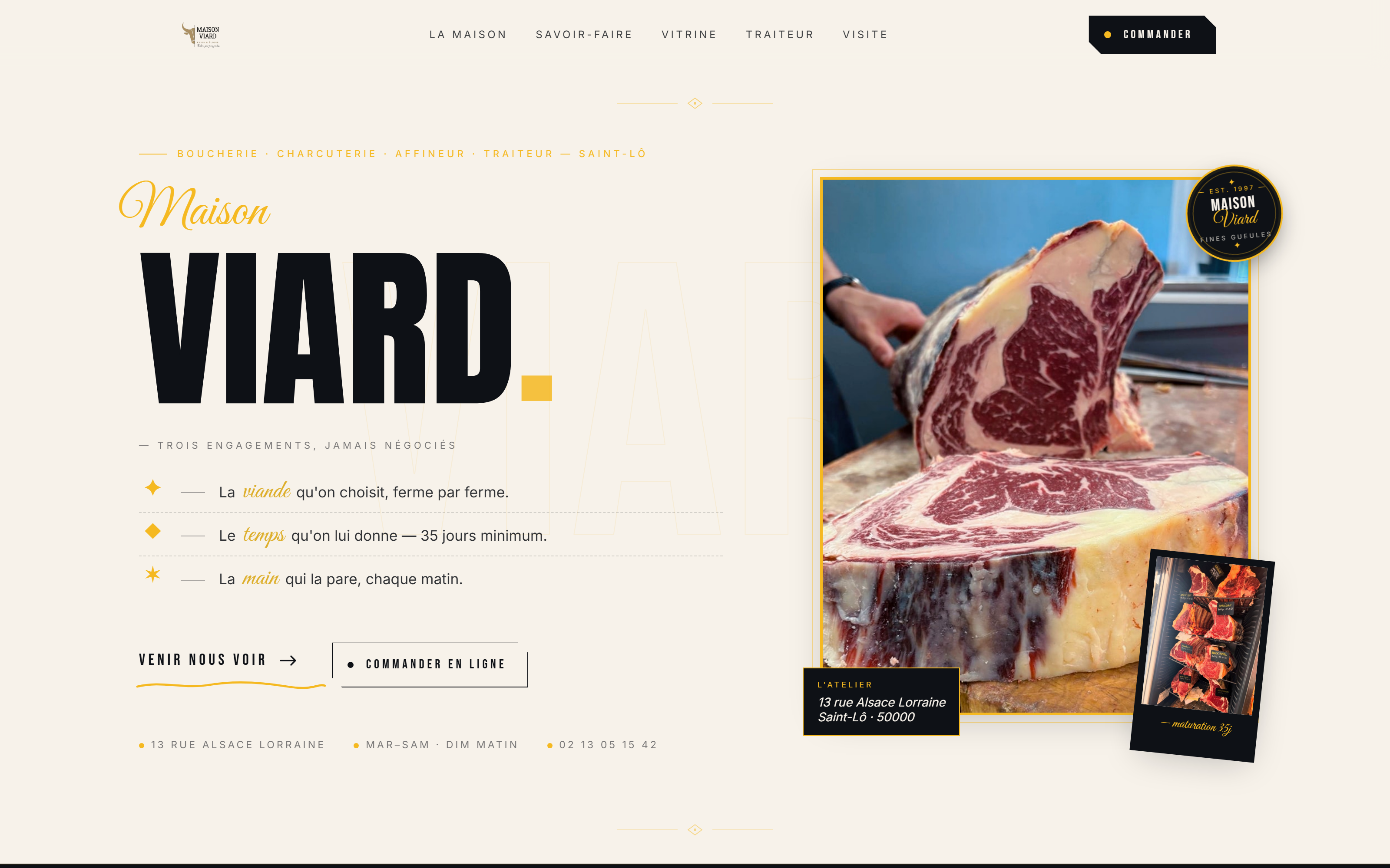Site Maison Viard — boucherie, charcuterie, affineur & traiteur à Saint-Lô