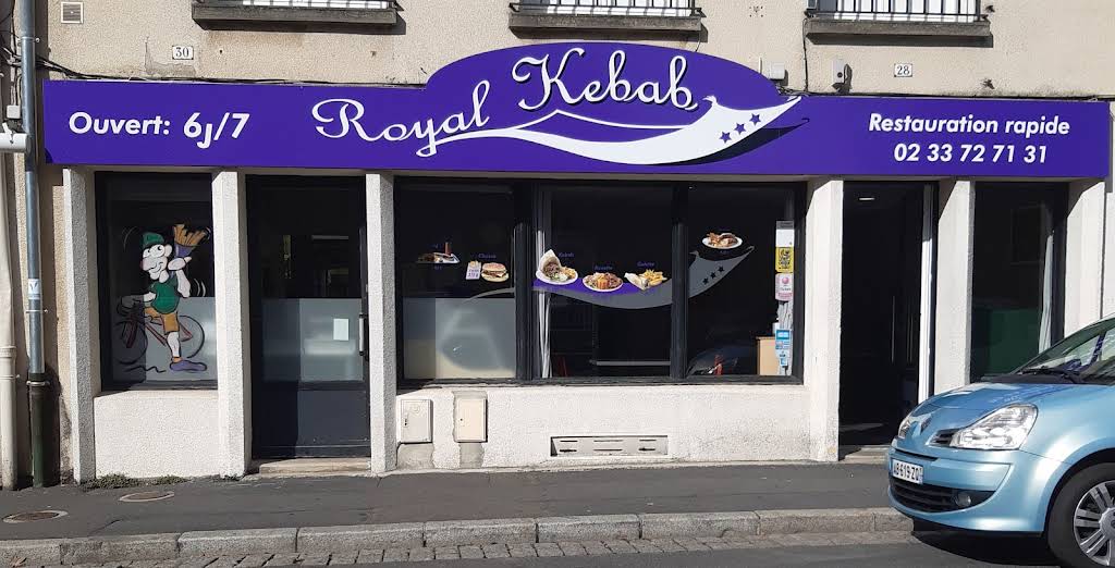 Devanture du Royal Kebab — 28 rue du Belle, Saint-Lô