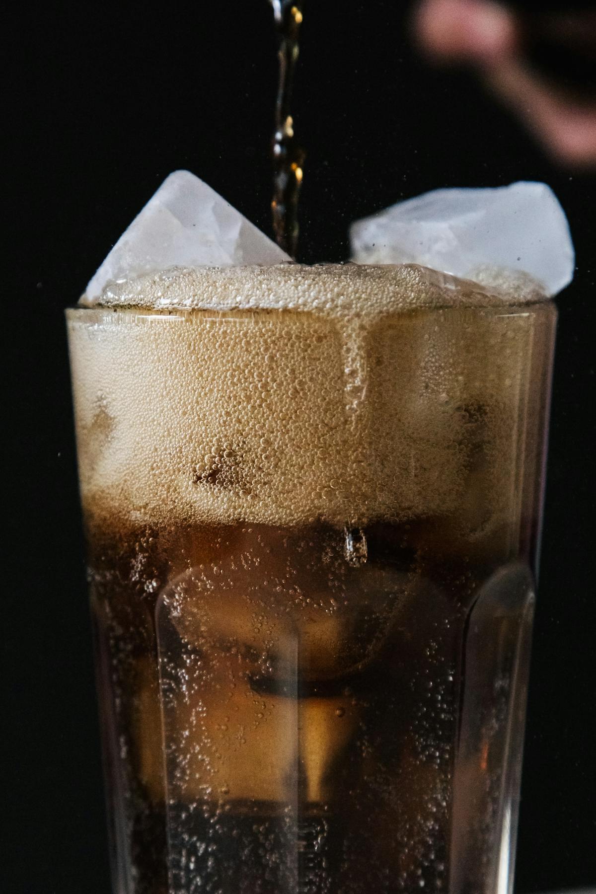 Soda glacé en verre